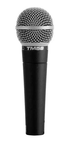 Microfone Shure Sv W Din Mico Cardi Ide Preto Prateado Escorrega O