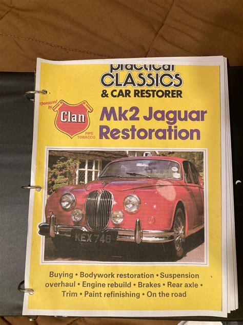 Mk2 Jaguar Restoration Guide Facsimile Of Practical Classics 1989