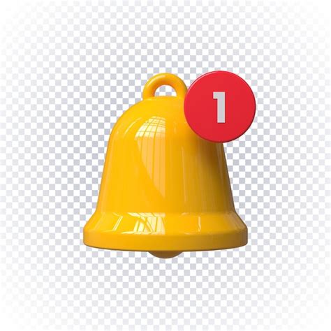 Icono De Campana De Notificaci N D Render Aislado Archivo Psd Premium