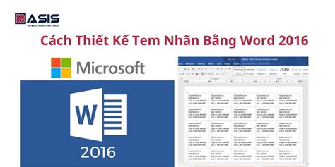 Cách Thiết Kế Tem Nhãn Bằng Word 2016