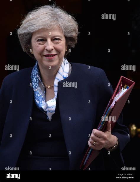 Prime Minister Theresa May Leaves 10 Downing Street London For Prime