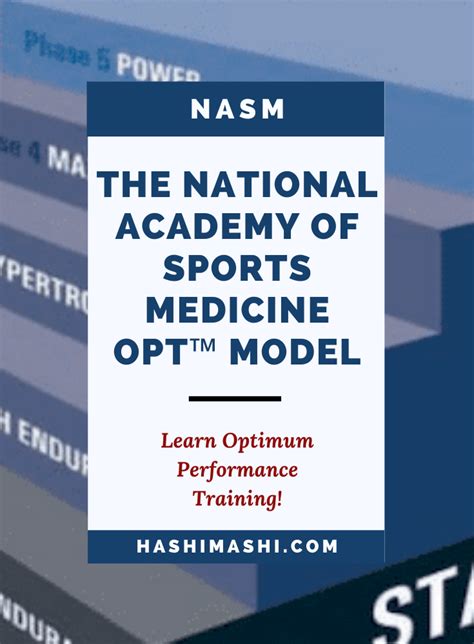 Nasm Opt Model A Guide To Optimum Performance Training Artofit