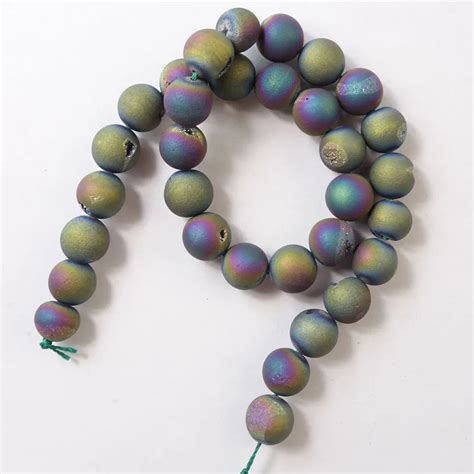 Free Shipping Strand Mm Metallic Multicolor Titanium Coated Natural