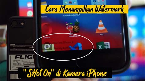 Cara Tampilkan Watermark SHot On Di Jepretan Kamera IPhone YouTube