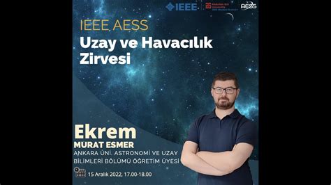 Ieee Agu Aess Uzay Ve Havacilik Z Rves Ar G R Ekrem Murat Esmer