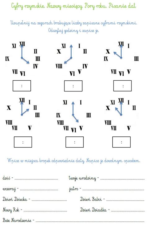 BLOG EDUKACYJNY DLA DZIECI Pisanie Dat Math Addition Worksheets