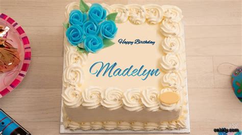 🎂 Happy Birthday Madelyn Cakes 🍰 Instant Free Download