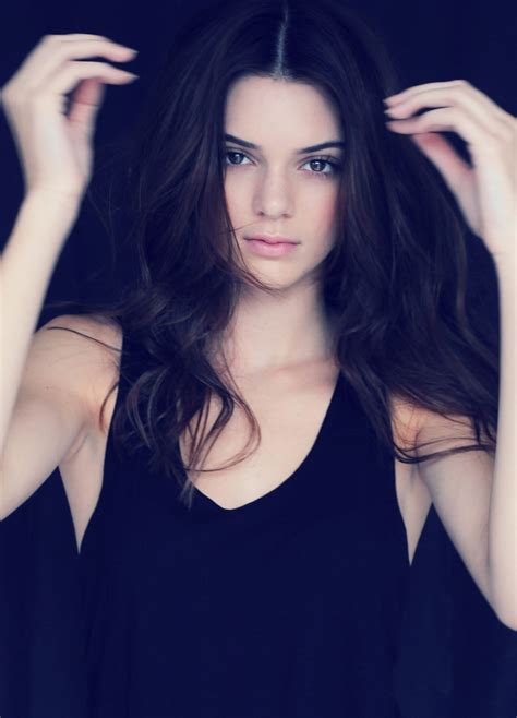 Wallpaper Kendall Jenner Women Model Brunette Long Hair Dark