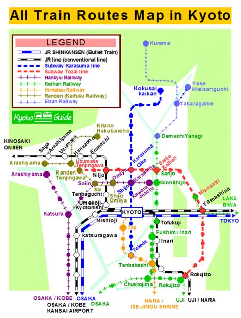 Kyoto Transpot System All Trains Route Map201901 Kyoto Bus And Train