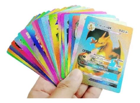 Kit 54 Cartas Pokémon Vmax V Gx Pikachu Edição Black E Gold Parcelamento Sem Juros