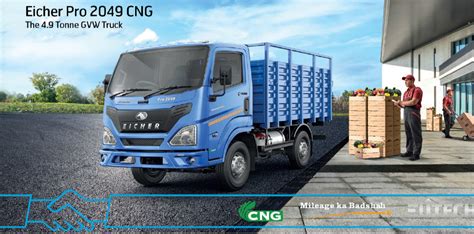 Eicher Pro Cng Tonne Gvw Truck Emission Compliances Bs