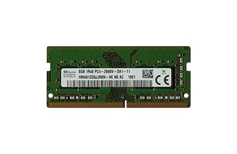 Hynix Gb Pc Ddr Mhz Pin Sodimm V Single Rank Memory