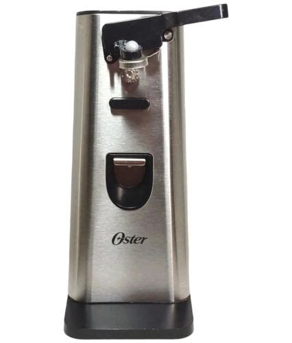 Oster Can Opener Electric Retractable Cord Stainless Steel Great