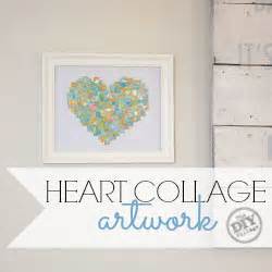 Heart Collage Art Work - The DIY Village