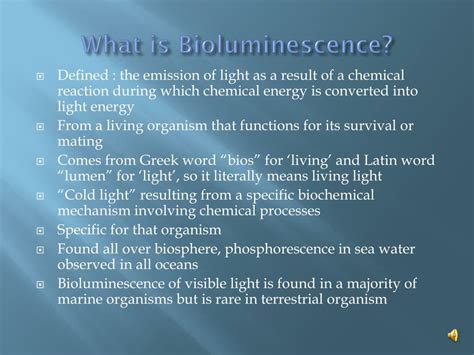 Ppt Bioluminescence Powerpoint Presentation Free Download Id1931250