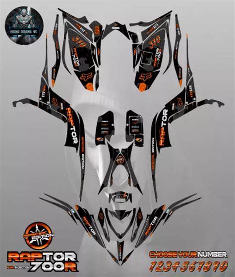 Yamaha Raptor 700 700r 2013 2023 Full Graphics Kit Sticker Decals 215 90 Picclick Ca