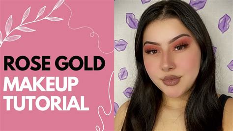 Rose Gold Makeup Tutorial For Beginners Youtube