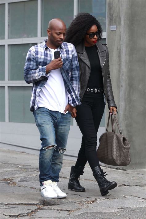 Kelly Rowland and her husband Tim Weatherspoon out in West Hollywood ...