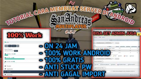 CARA MEMBUAT SERVER GTA SAMP DI ANDROID LEMEHOST Iky Villian YouTube