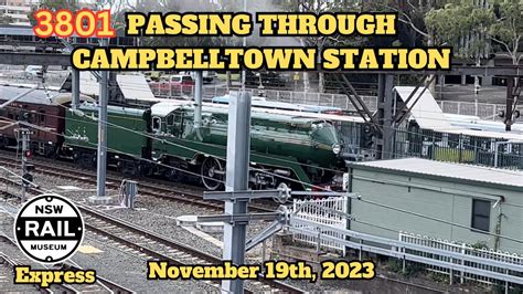 Steam Locomotive Passing Through Campbelltown Station November