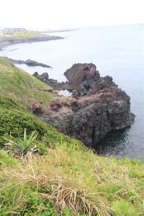 View of Jeju Seongsan Sunrise Peak Editorial Image - Image of seaboard ...