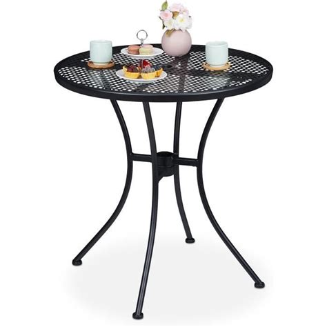 Table Ronde De Jardin Trou Pour Aspect Grille Résistant Aux