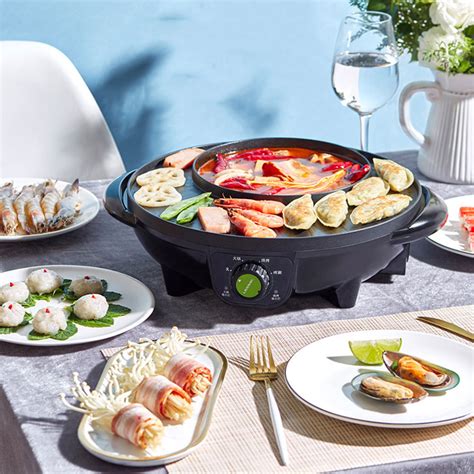 Liven W Electric Grill With Hot Pot From Xiaomi Youpin Non Stick Gear Adjustment Alexnld