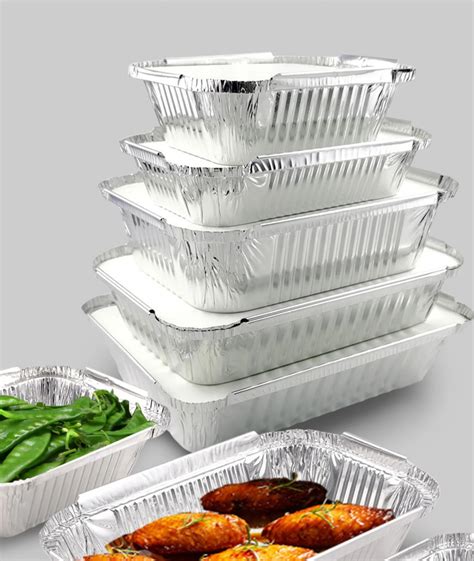 Containers Aluminum Foil Disposable Food Silver Pet 9 X 13 Aluminum