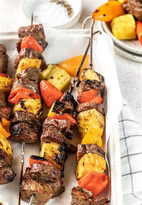 Hawaiian Steak Kabobs The Whole Cook