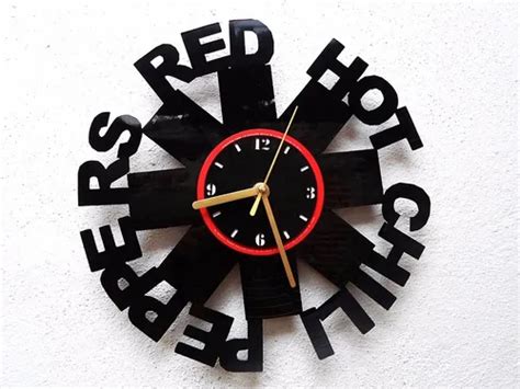 Reloj De Pared Disco Vinilo Acetato Red Hot Chilli Peppers Env O Gratis