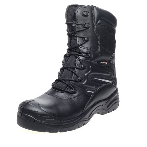 Apache Combat Waterproof Safety Boots Black Size 6 Toolstation