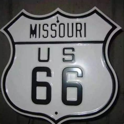 Plaque Route Blason Missouri Tole Publicitaire Usa Loft