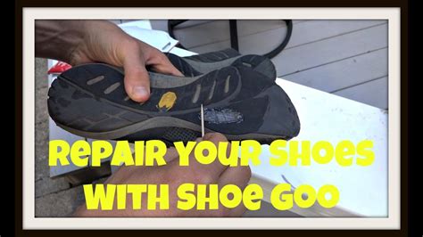 Athletic Shoe Repair With Shoe Goo Shoe Glue YouTube