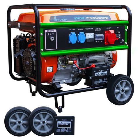 Generator Curent Hibrid Extralink EGH 7000 CNG LPG Benzina Trifazat