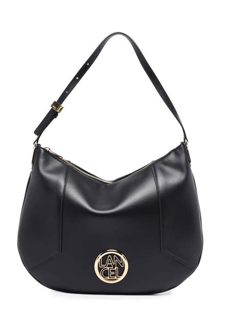 Sac porté épaule Lancel HOBO M ZIPPE noir doré en vente au meilleur prix