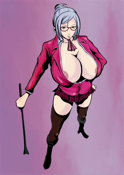 Rule 34 Artist Request Breasts Glasses Large Breasts Nipples Prison School Shiraki Meiko 1404008