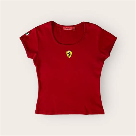 Ferrari Women S Red T Shirt Depop