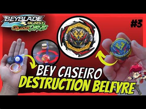 TUTORIAL COMO FAZER BEYBLADE DESTRUCTION BELFYRE CASEIRO COISAS