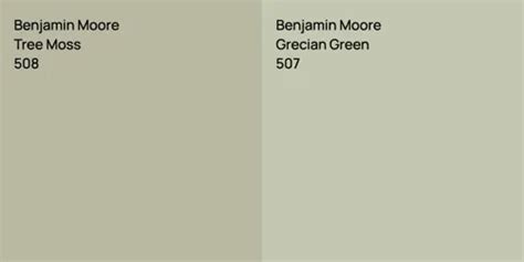 Benjamin Moore Tree Moss Vs Benjamin Moore Wethersfield Moss Comparison