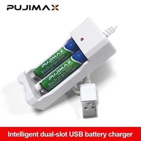 Jual PUJIMAX Charger Baterai 2 Slot AA AAA Ni MH Ni CD USB Plug