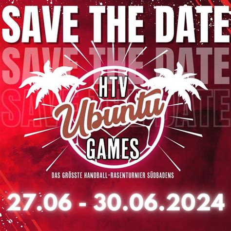 Save the Date Ubuntu Games 2024 HTV Meißenheim