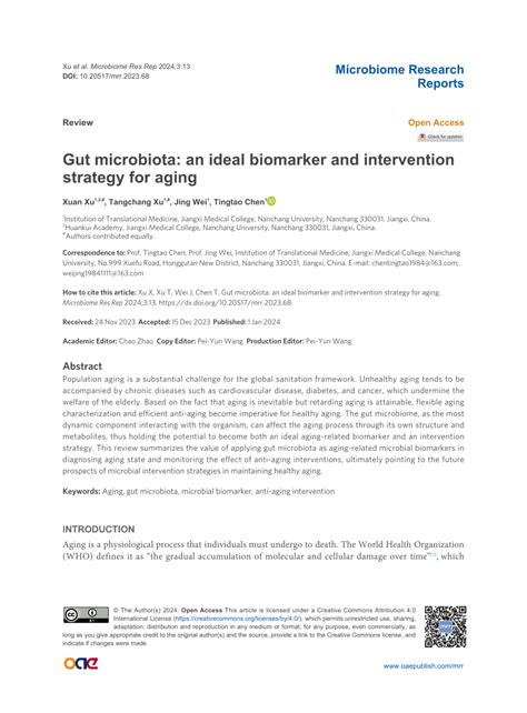 Pdf Gut Microbiota An Ideal Biomarker And Intervention Strategy For