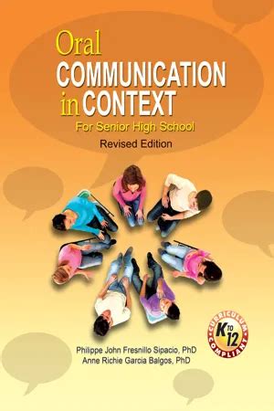 PDF Oral Communication In Context For Senior High School By Philippe