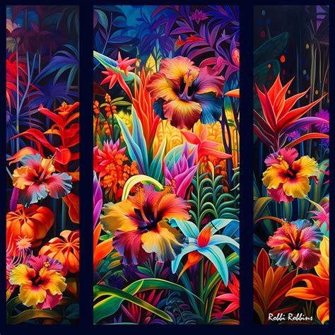 Hot Tropical Day Triptychs In Hot Tropical Colors Kreati Flickr