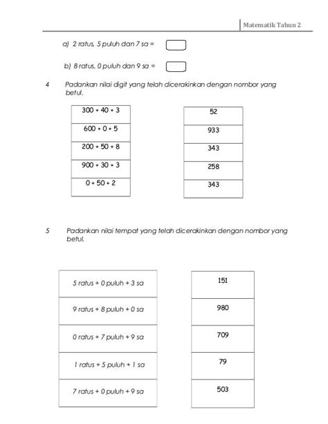 Buku Latihan Matematik Tahun 2 Pdf