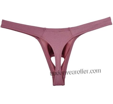 Sexy Men Spandex Balls Hole Thong Underwear Elastic G String Tanga Bikini T Back MU X