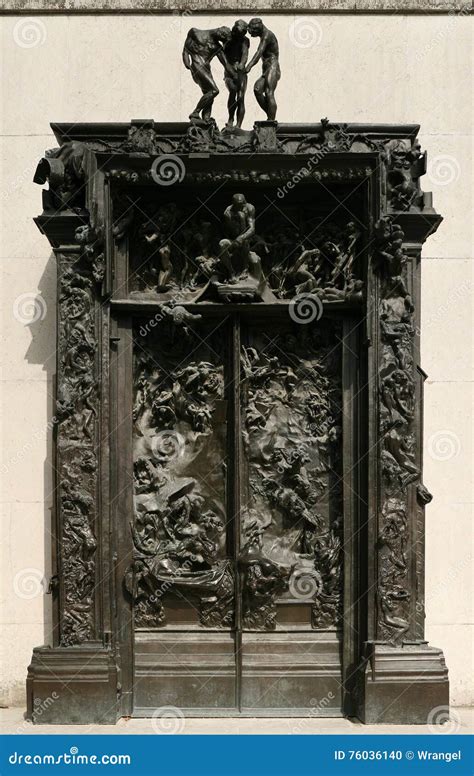 Gates Of Hell By French Sculptor Auguste Rodin Editorial Image Image