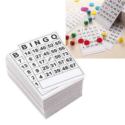 Koolsoo BINGO Game Paper Cards 1 ใน 60 แผนโดยไมตองทำซำการออกแบบ