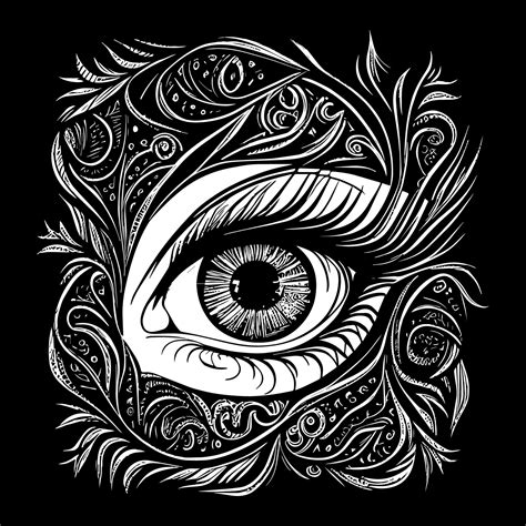 Angel eye illustrations typically portray a pair of serene, glowing ...