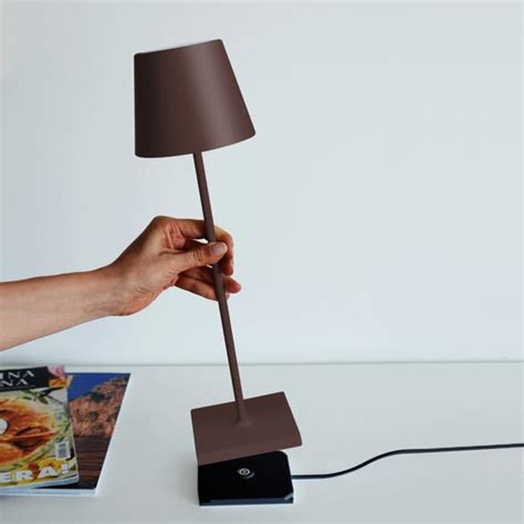 Zafferano Poldina Pro Lampe De Table Led Usb Sur Batterie Avec